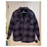 George men’s fleece lined flannel jacket - size XL