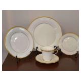 Beautiful LENOX Eternal 5-Piece Place Setting - includes dinner plate, salad plate, dessert plate, cup/saucer