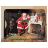 Great looking Melamine Coca-Cola Holiday Portrait Serving Tray - 19-1/2 x 14-1/2