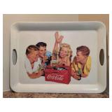 Great looking Melamine Coca-Cola Retro Portrait Serving Tray - 19-1/2 x 14-1/2