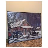 Framed collectible Coca-Cola print