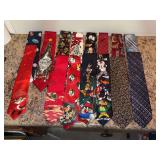 Grouping of fun & festive ties