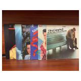Grouping of (6) Elvis albums and (1) Glen Campbell