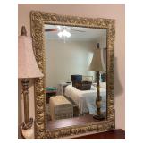 Elegant gold gilt framed mirror - 30-1/2 x 42-1/2