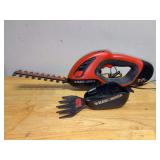Black & Decker rechargeable 6” 7.2v hedge trimmers with smaller attachment - working condition but needs charged