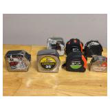 Grouping of tape measures - 16’ to 35’