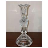 Vintage Katharinen Hutte Echt Bleikristall Crystal Candlestick - 9” tall