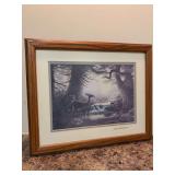 Vinrage Signed, Matted and Framed Lee Roberson Print “Flora & Fauna” - 15-3/4 x 12-3/4