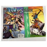 Valiant Comics Turok: Dinosaur Hunter #41 And Valiant Presents The Original Turok, Son Of Stone #1