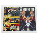 DC Comics The Adventures Of Superman #513 And Image Comics Supreme #1