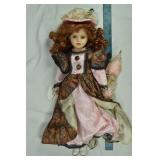 A.E. Collectibles 046B, 18" porcelain doll; as is