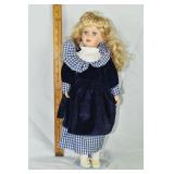 17" porcelain doll; as is