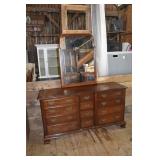 Solid cherry 12 drawer double dresser 64x20x32"h w