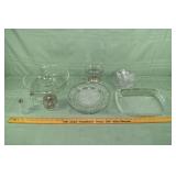 Glass lot: Princess House Poinsettia baking dish a