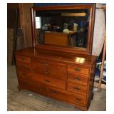Solid cherry 11 drawer double dresser 60x20x35"h w