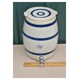 3 gallon stoneware crock, 10x11"h; as is