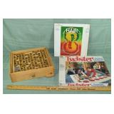 Vintage lot: Labyrinth, MB Twister Game, HAIR orig