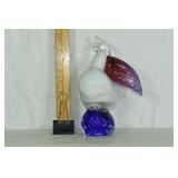Murano? Art glass figure of a white Pelican on a b