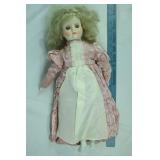 17" porcelain doll; as is