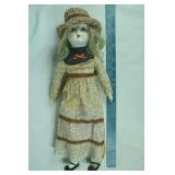 18" porcelain doll; as is