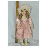 18" porcelain doll; as is