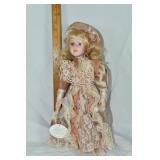 Knightsbridge Collection 16" porcelain doll; as is