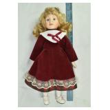 16" porcelain doll; as is