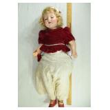 Vintage composition 30" doll with sleeping eyes; a