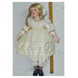 Amalia Pastor AEL 2003, 24"h porcelain doll; as is