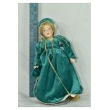 Rapunzel 11" porcelain doll; as is