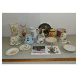 Collection of ceramic table wares including humoro