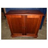 Cherry finish Brazilian 2 door credenza, 32x15x30"