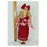 17" porcelain doll; as is