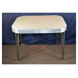 MCM laminate top and metal extension kitchen table