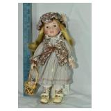 Duck House Heirloom Dolls Macy, 12" porcelain doll