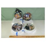 4 Bradford Exchange collectible plates of Wizard o