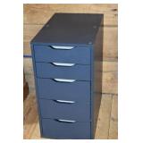 5 drawer laminate office organizer, 14x23x27"h; as