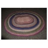68"x80" braided rug made by Lilace Martin of Blue