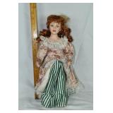 16" porcelain doll; as is