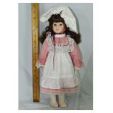 16" porcelain doll; as is