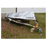 1966 Chrysler 14 ft. aluminum boat with title