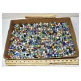 Large collection of vintage marbles; as is