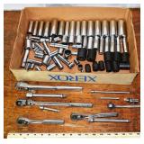 Craftsman 1/4' 3/8' 1/2' ratchets, extensions, soc