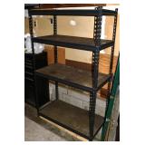 5' & 6' metal shelving; as is