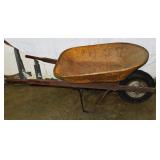 Steel and pneumatic wheelbarrow; as is