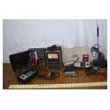Lots: automotive meters, CB, FM converter, etc.; a