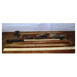 12 lb. sledge hammer, 2 handles, axe, 6 wedges; as