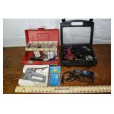 Lot: Weller solder gun, Dremel engraver, staple gu