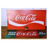 3 Coca Cola advertising items; as is