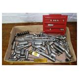 Assorted ratchets, sockets, etc.; as is